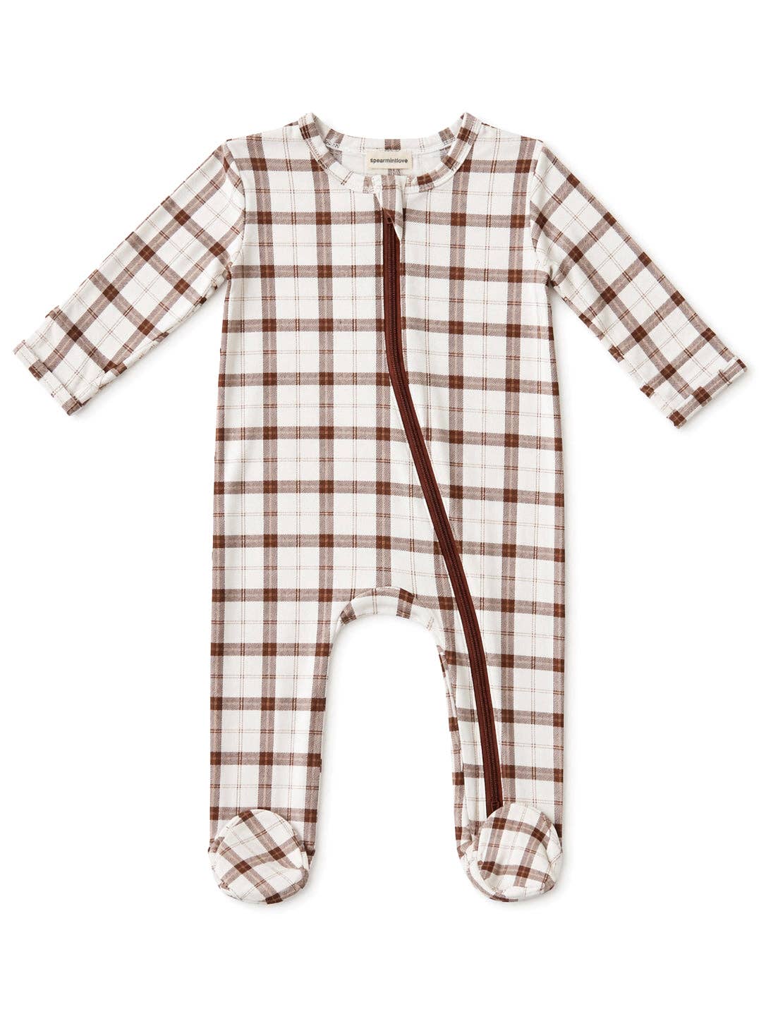 2-Way Zip Footie, Homestead Plaid
