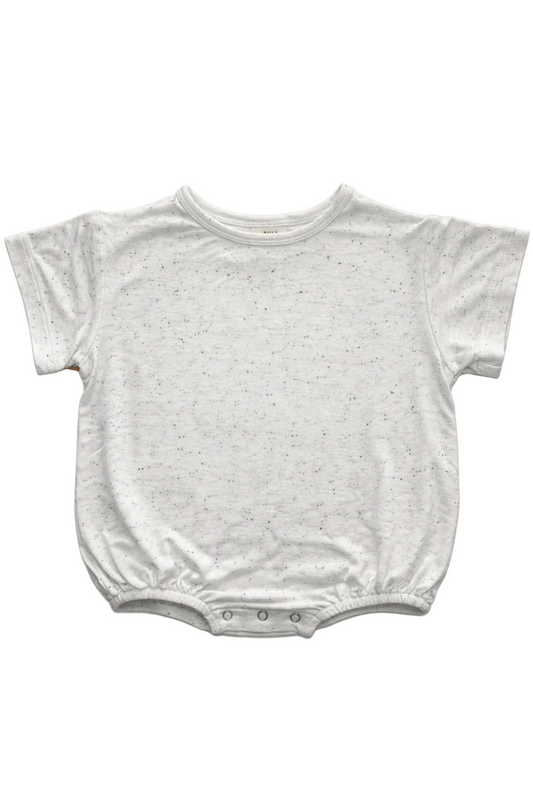 Dove Speckle Bubble Romper