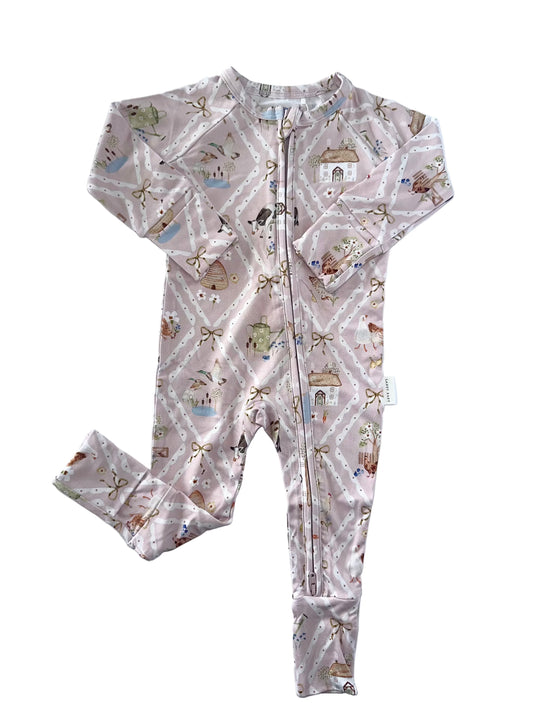 Cottage Zipper Romper