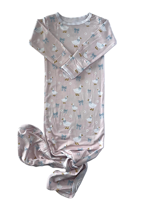 Girly Little Goose Knotted Gown