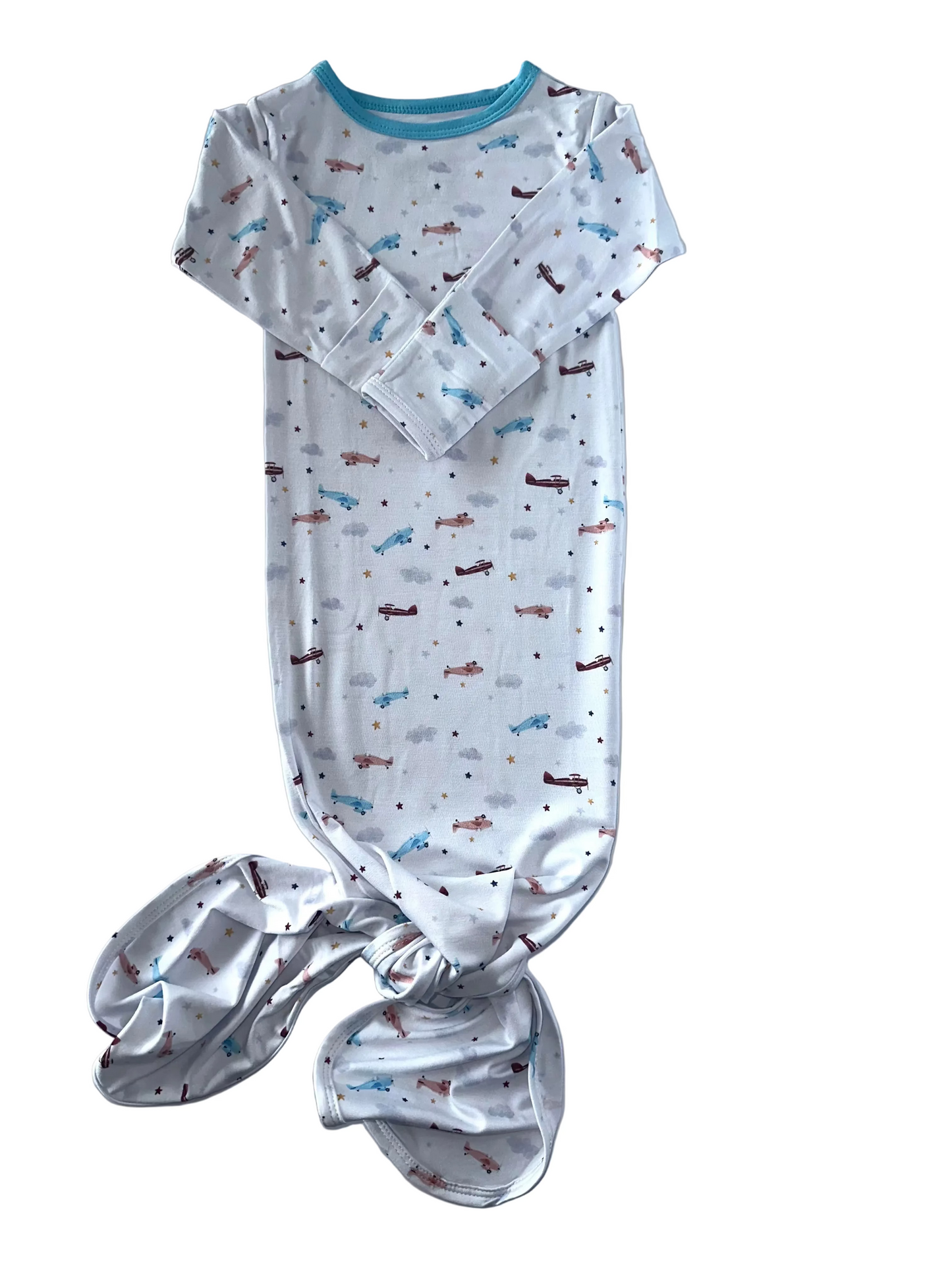 Vintage Airplanes Knotted Gown