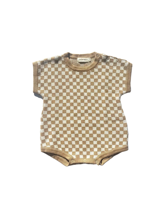 Knit Checker Romper