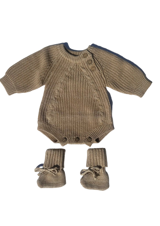 Chunky Knit Romper Set