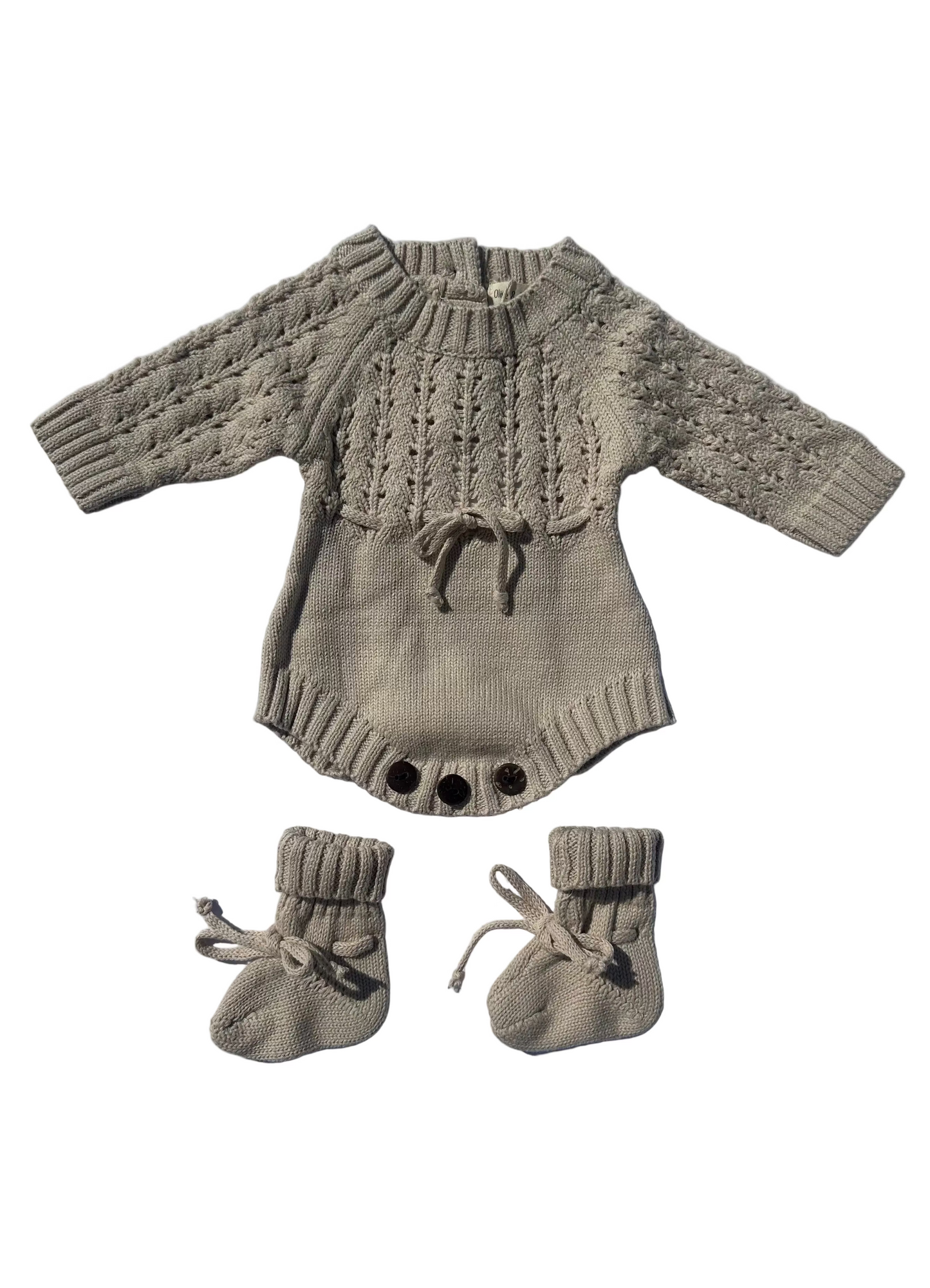 Delicate Knit Romper Set