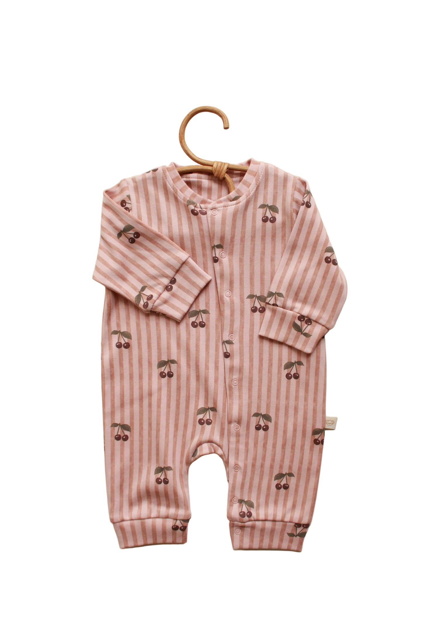 Cherry Striped Onesie