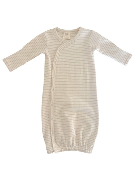 Sage Stripe Gown